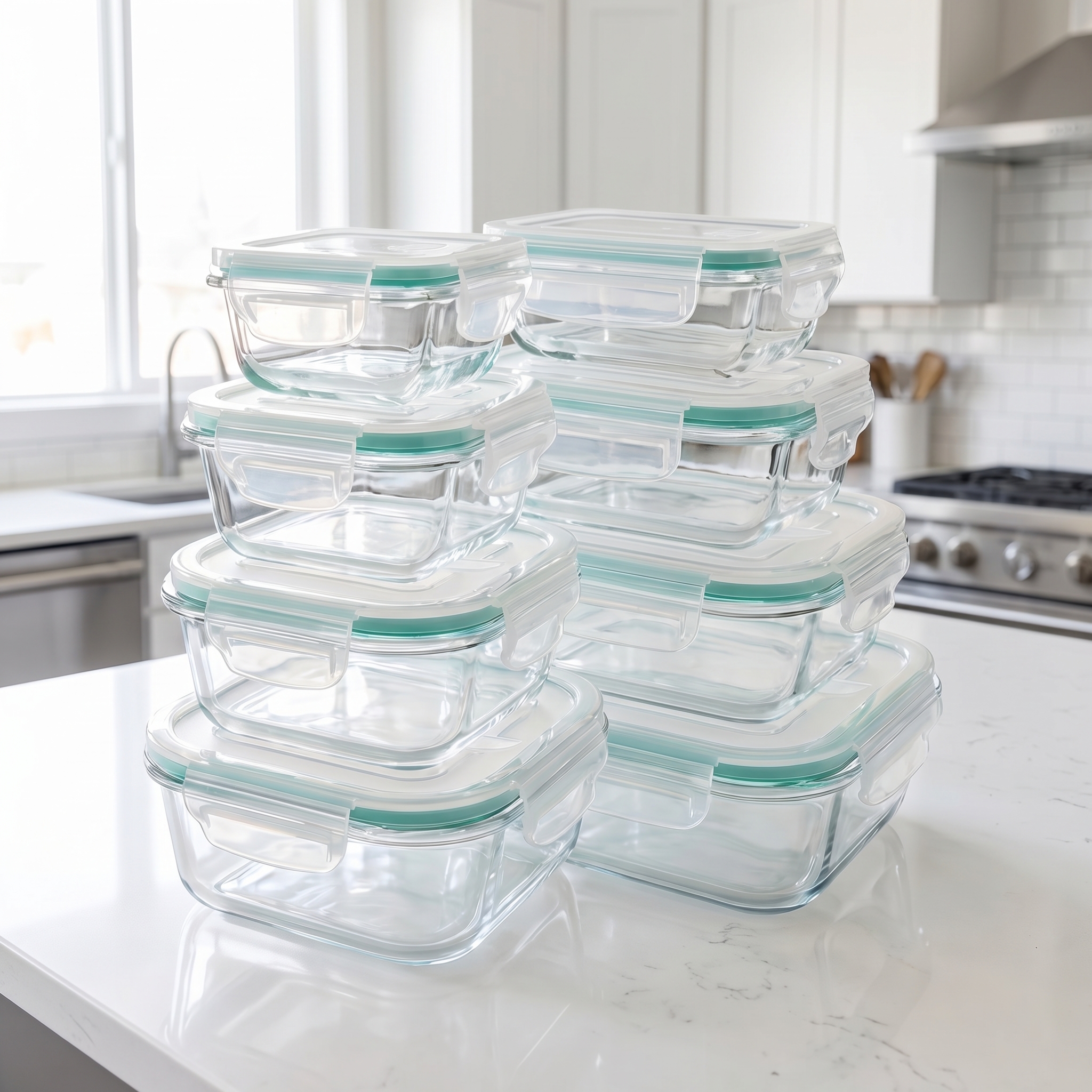 Food Storage And Container - A set of 8 food storage