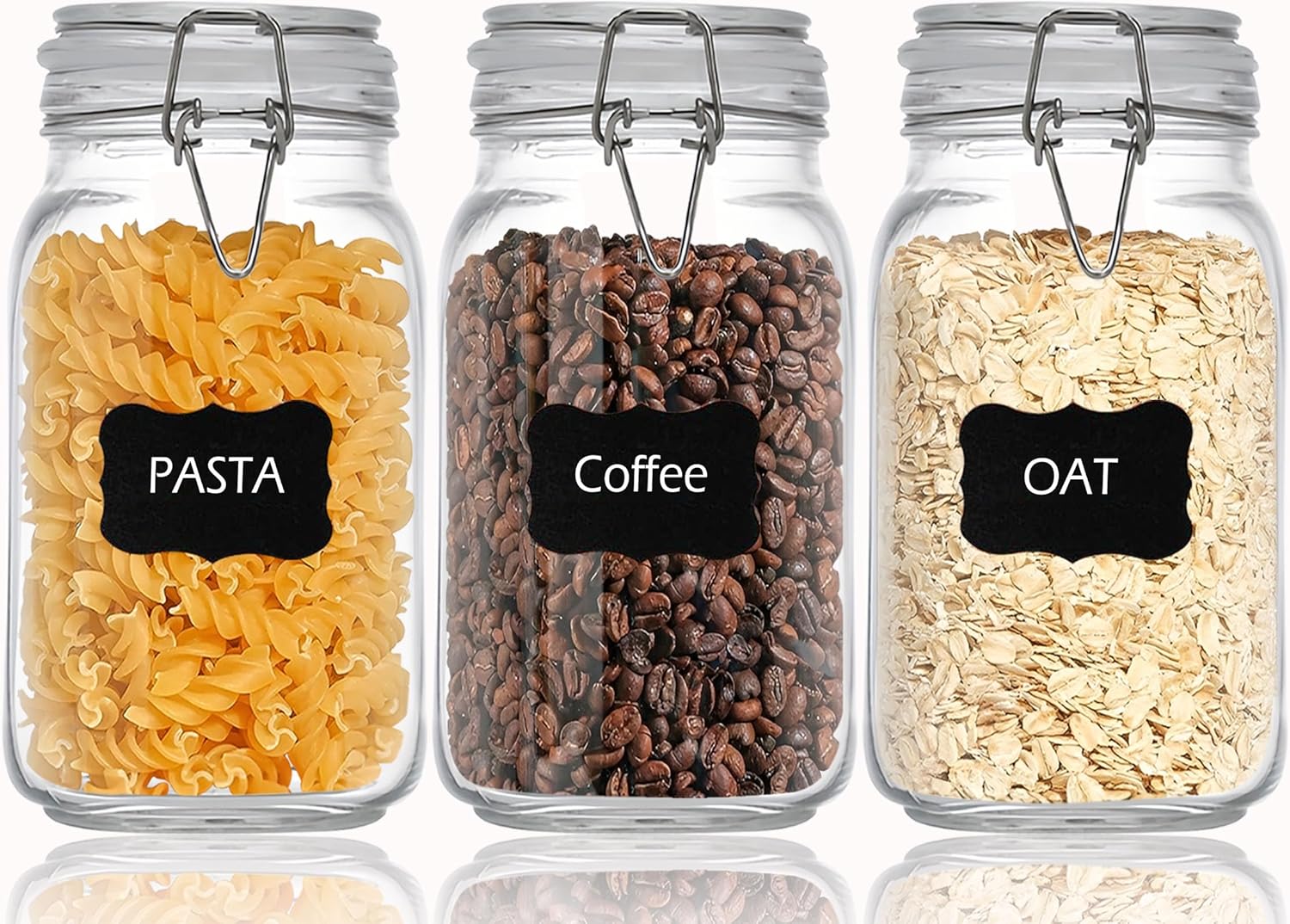 Food Storage Jars & Containers - Clear Food Storage Jars 50oz Square,