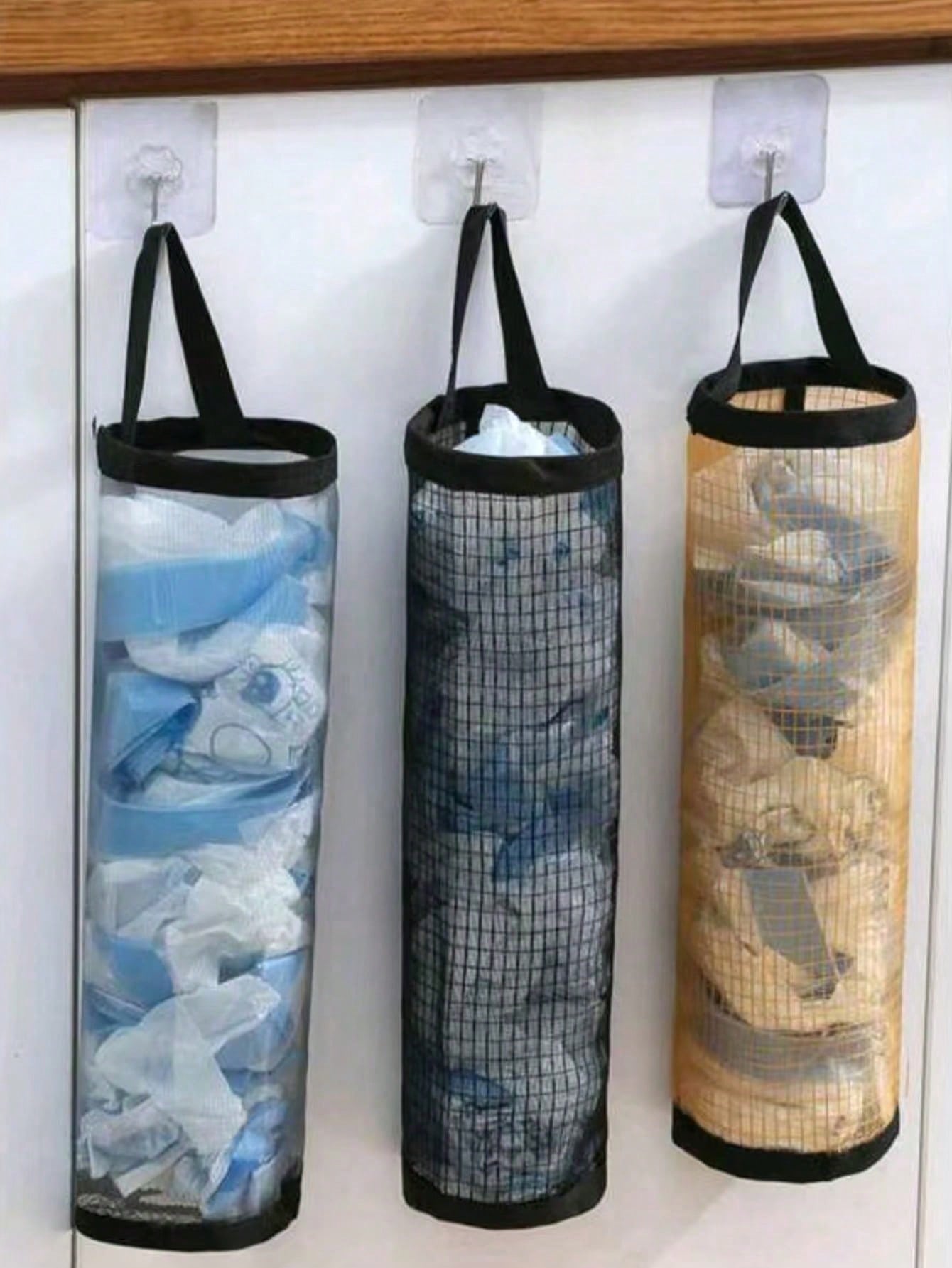 Food Storage In Room - 3/2/1 Pcs Wall-Mounted Plastic Bag Dispenser,