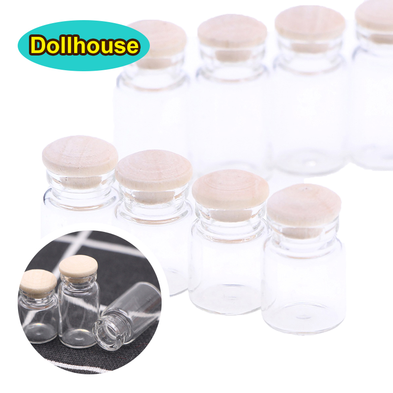 Food Storage Jars & Containers - 4Pcs 1:12 Dollhouse Miniature Glass Jars