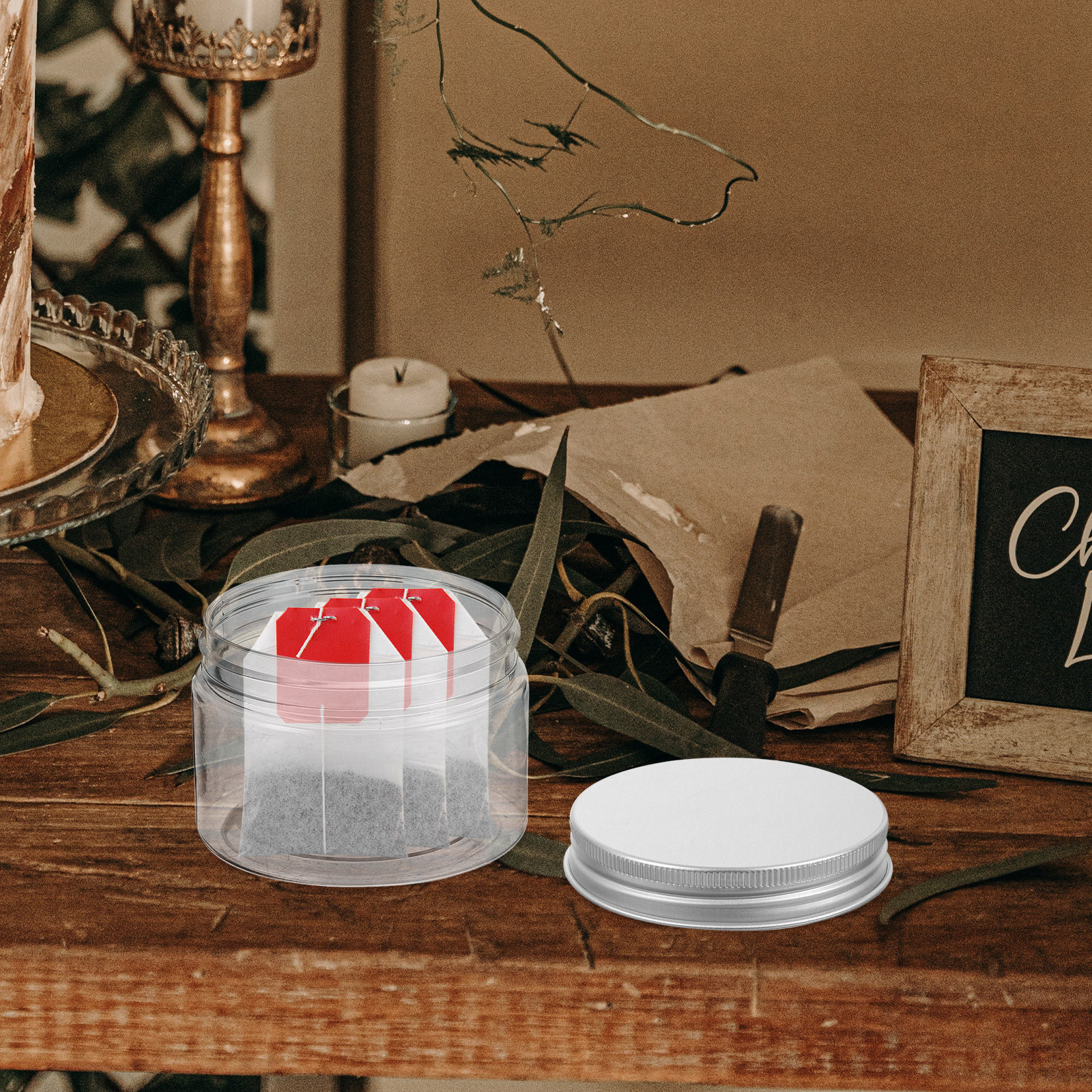 Food Storage Jars & Containers - 10Pcs Clear Airtight Food Jar Food