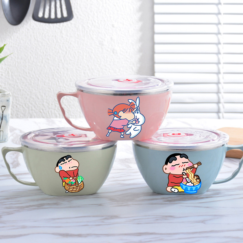 Crayon Shin-chan Noodle Bowl L - Food Storage In Room reseña y precio