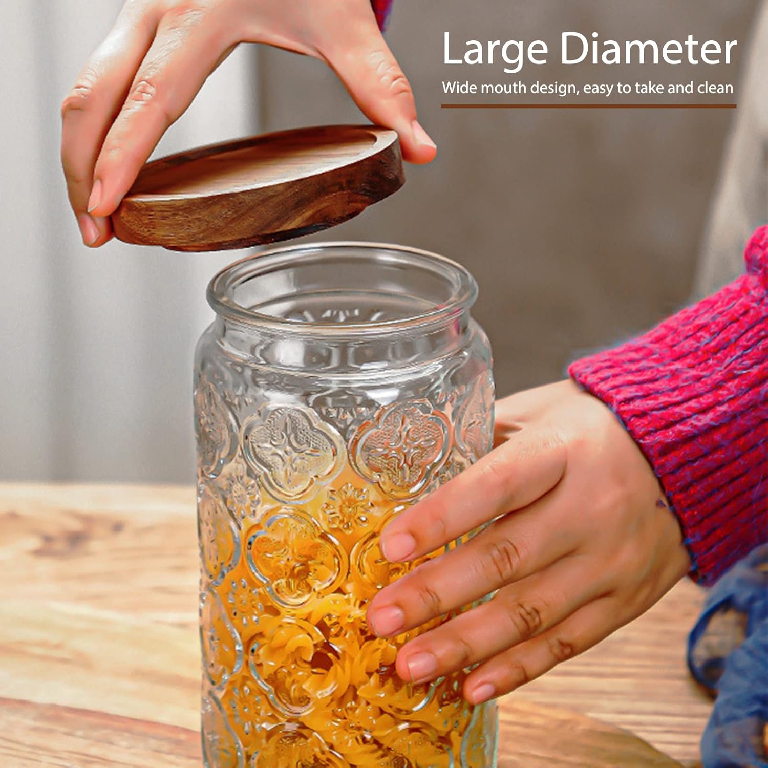 35oz/1000ml Glass Storage Jars - Food Storage And Container reseña y precio