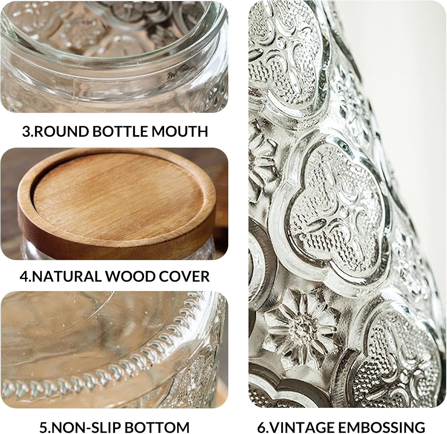35oz/1000ml Glass Storage Jars - Food Storage And Container reseña y precio