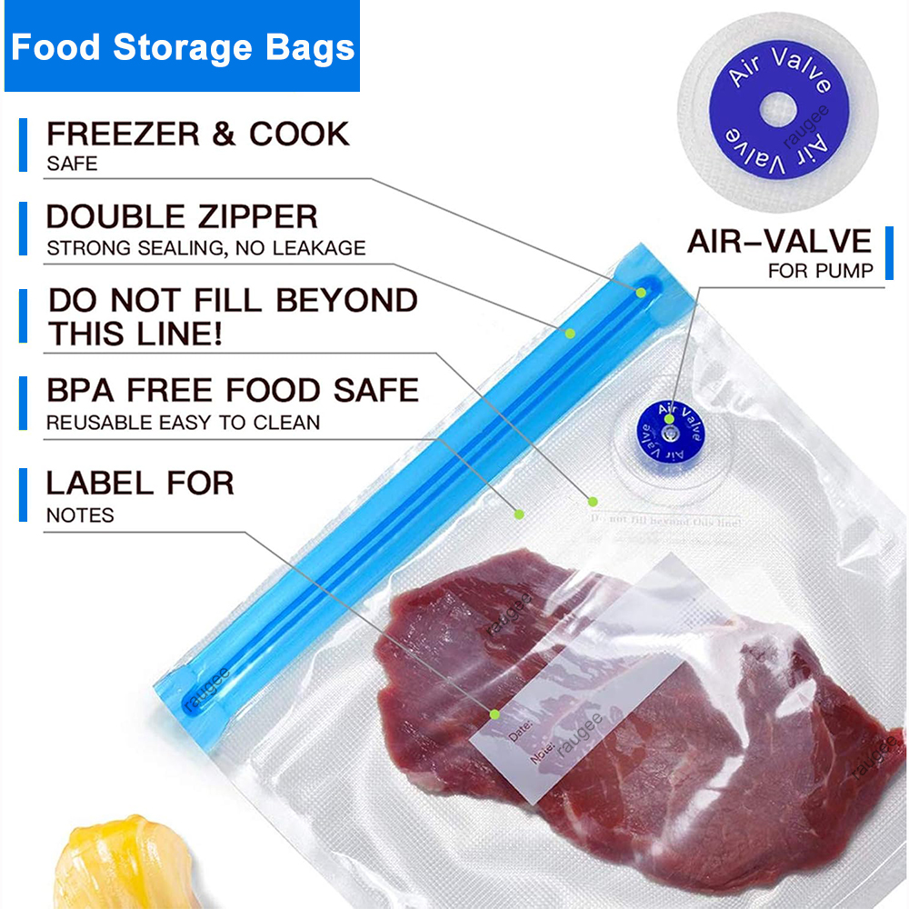 Vacuum Bags Reusable Food Vacu - Food Storage Hot reseña y precio