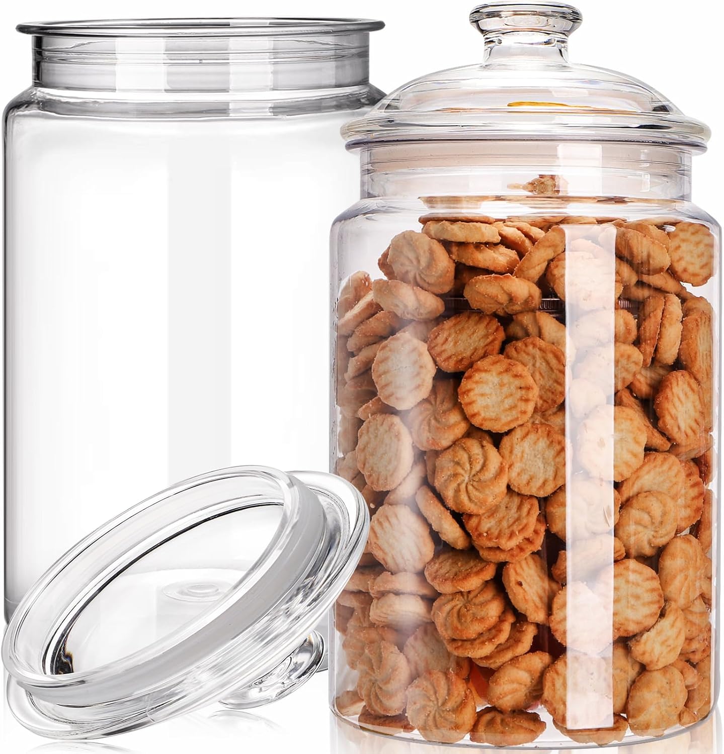 2 Pack 130 oz Large Cookie Jar - Food Storage Jars & Containers reseña y precio