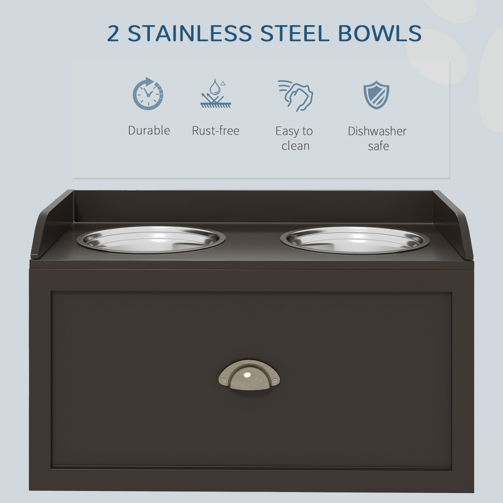 Dog food station with storage  - Food Storage Locker reseña y precio