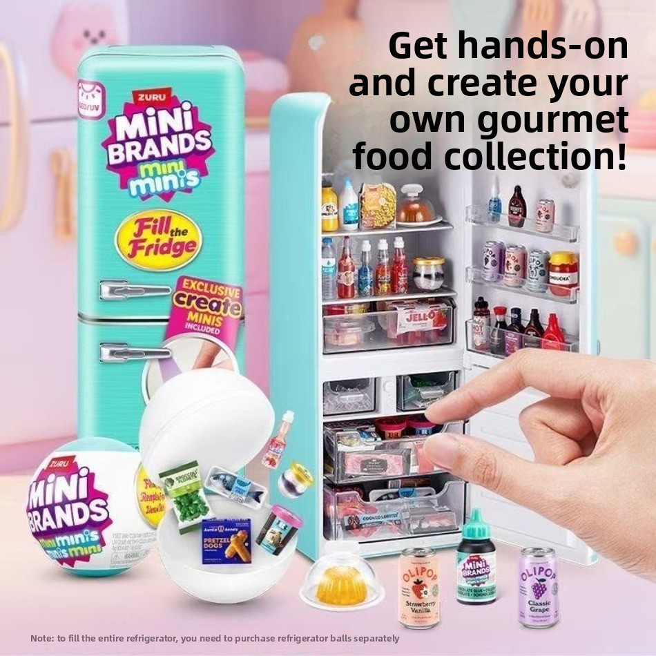 Mini refrigerator set toy play - Food Storage Hot reseña y precio