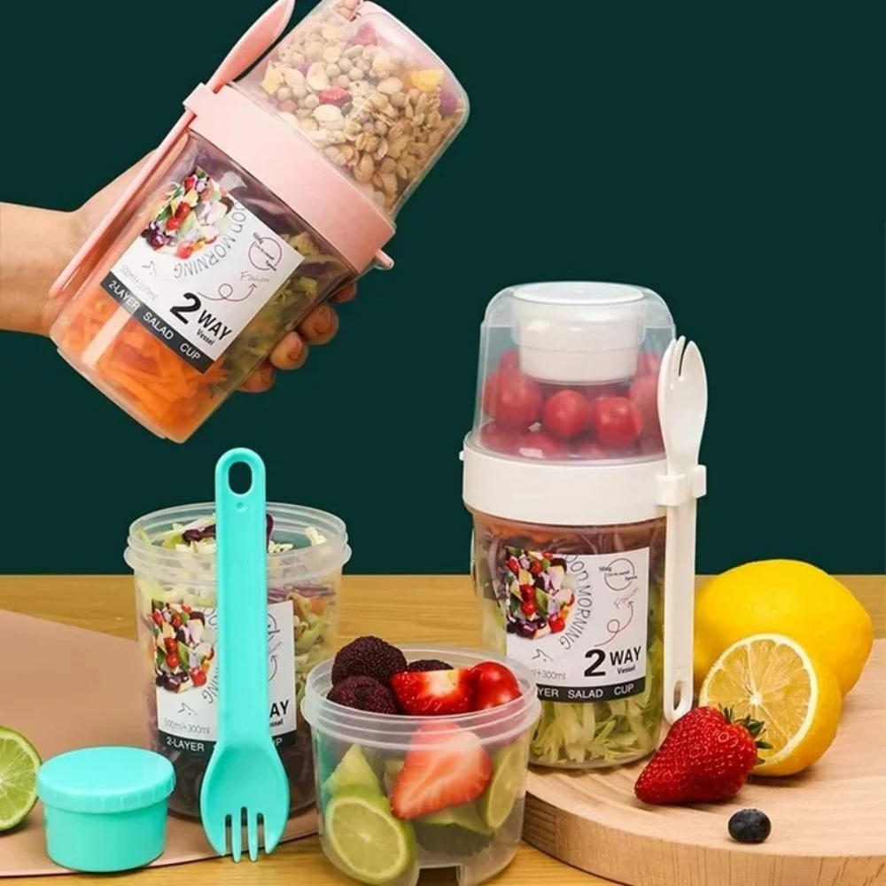 Portable Salad Cup Breakfast C - Food Storage Yogurt reseña y precio