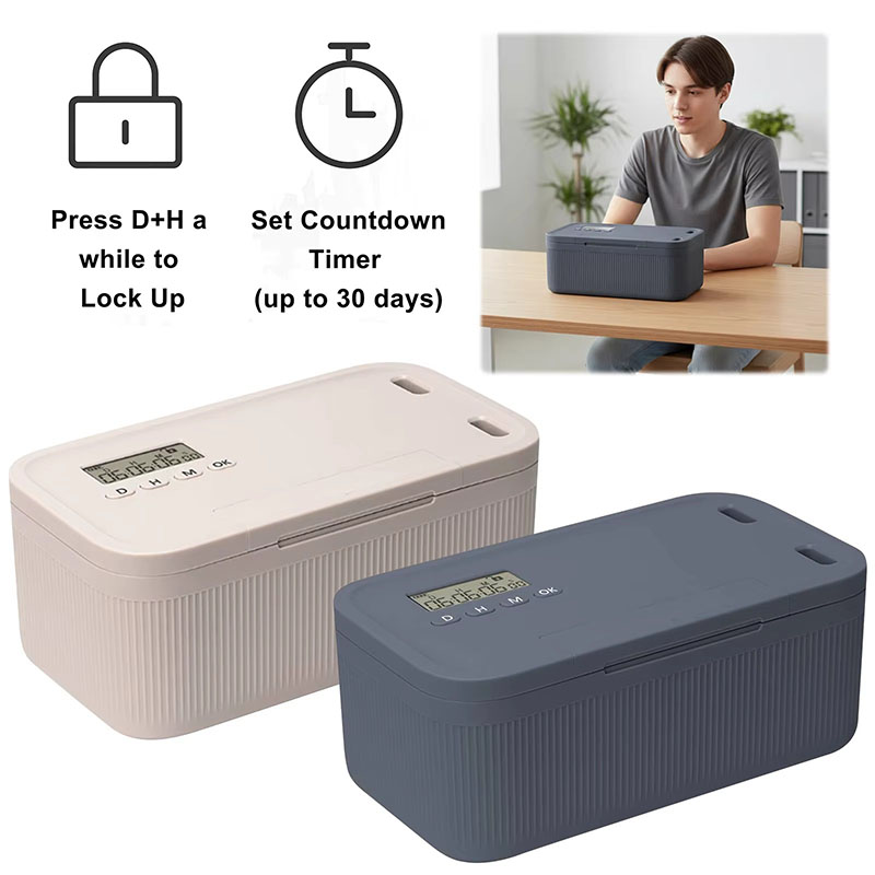 Lock Box with Timer Phone Lock - Food Storage Locker reseña y precio