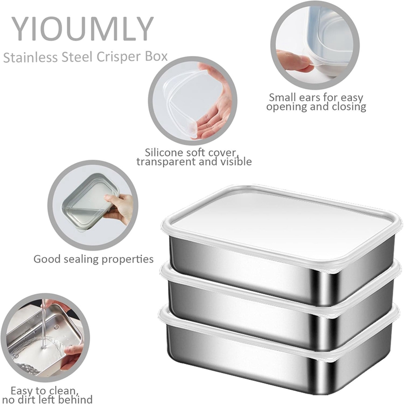 Stainless Steel Containers for - Food Storage And Container reseña y precio