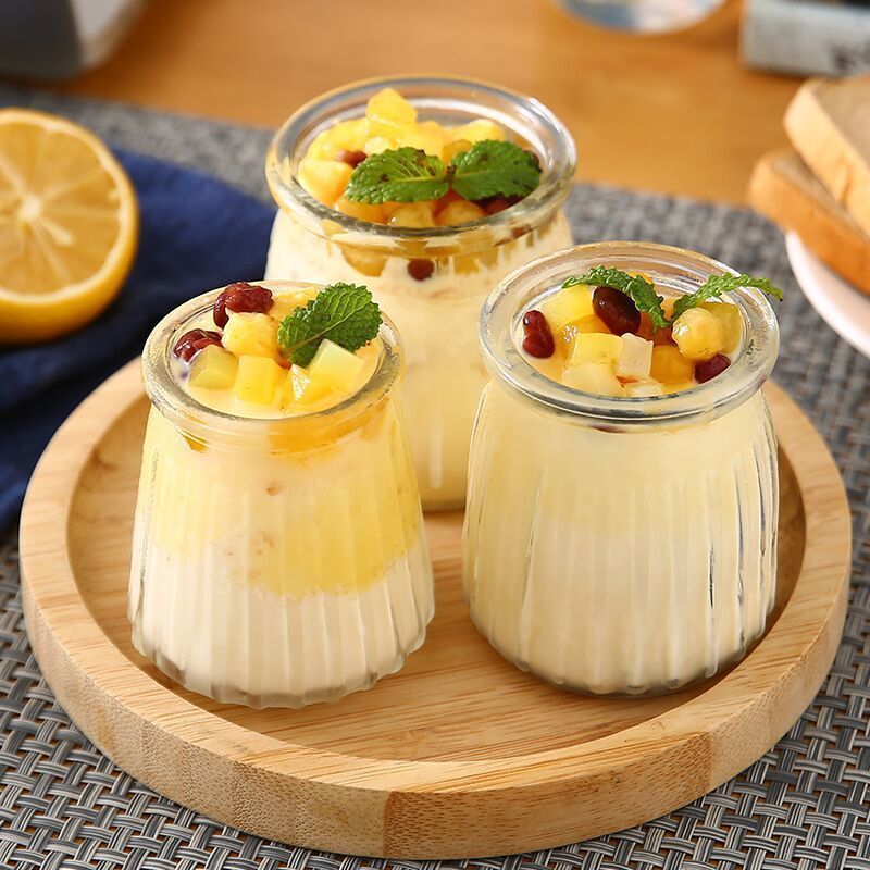 5pc Yogurt Pudding Glass Jar W - Food Storage Yogurt reseña y precio