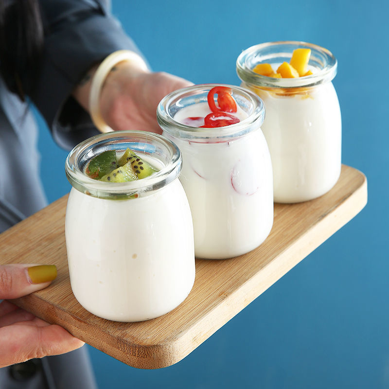 5pc Yogurt Pudding Glass Jar W - Food Storage Yogurt reseña y precio