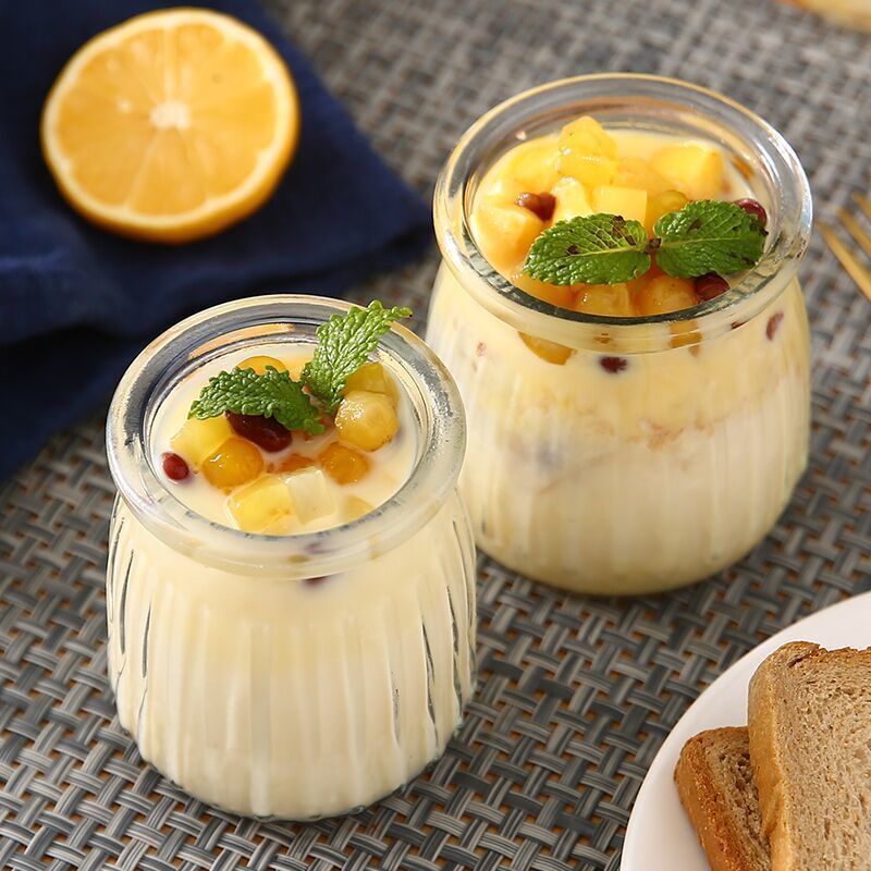 5pc Yogurt Pudding Glass Jar W - Food Storage Yogurt reseña y precio