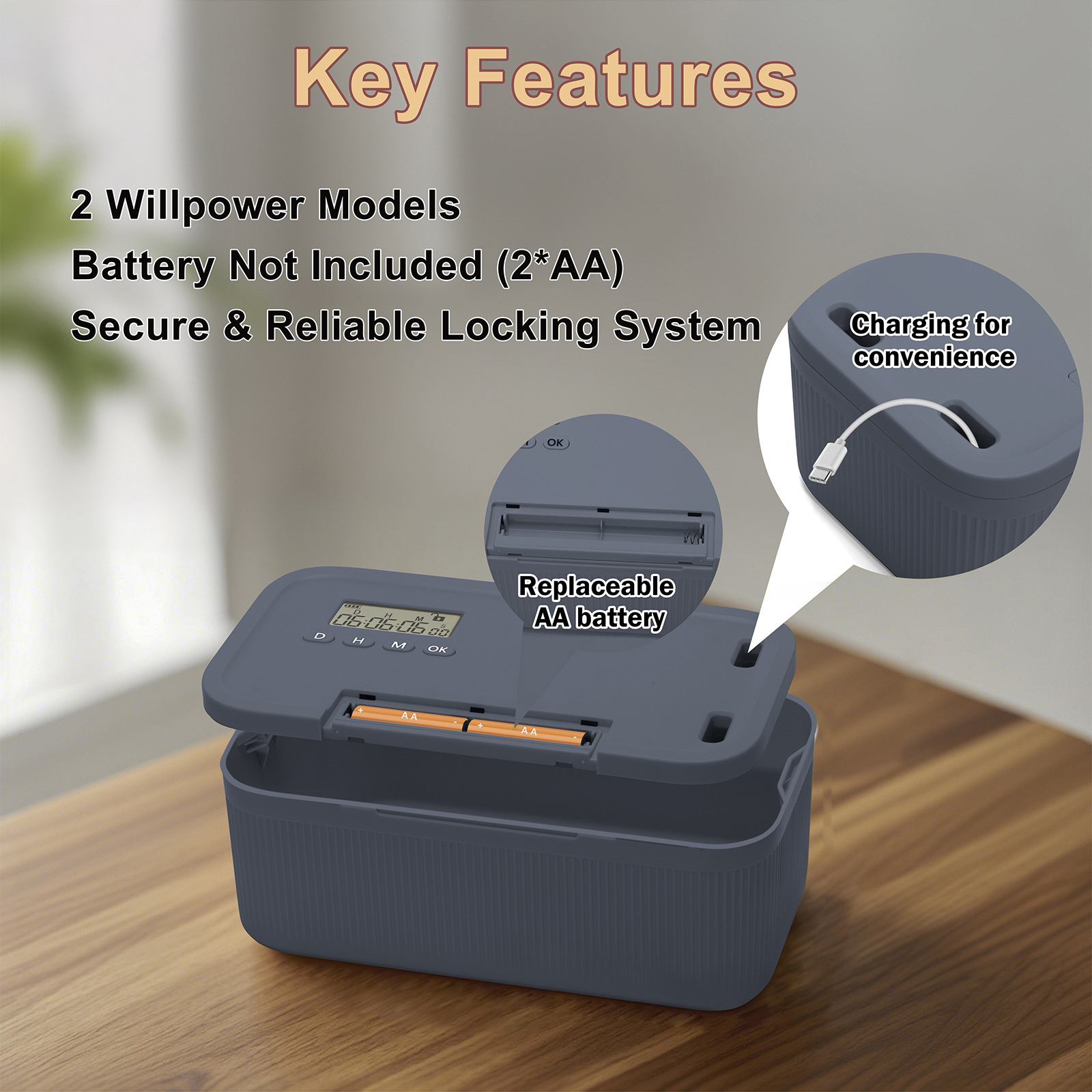 Lock Box with Timer Phone Lock - Food Storage Locker reseña y precio