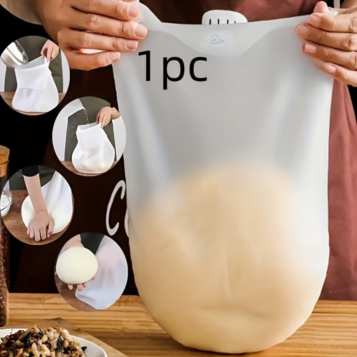 1Pc Reusable Silicone Dough Mi - Food Storage Practices reseña y precio