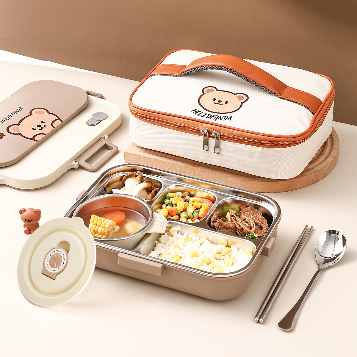 WORTHBUY 4 Grids 304 Stainless - Food Storage Hot reseña y precio