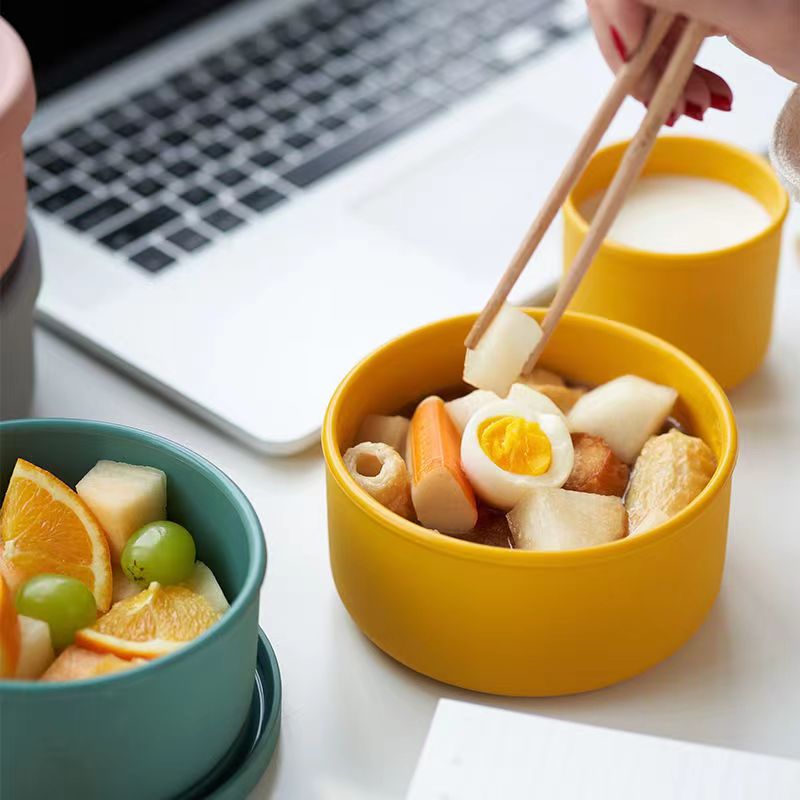 1pcs silicone round rice bowl  - Food Storage Hot reseña y precio