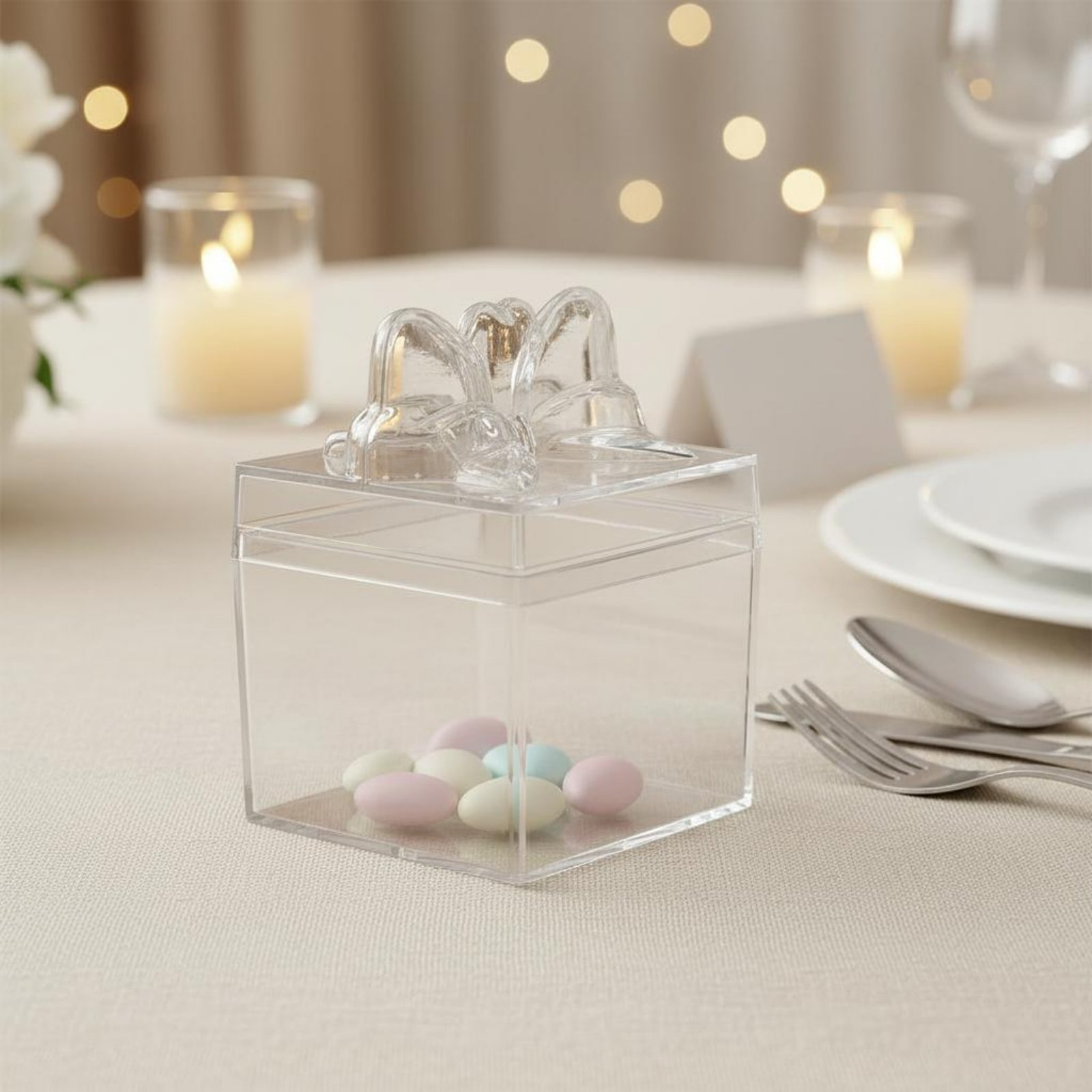 Clear Plastic Candy Box with R - Food Storage And Container reseña y precio