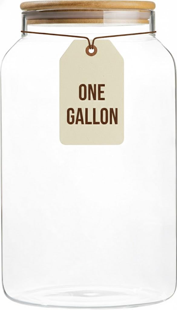 1 Gallon Glass Large Jar with  - Food Storage Jars & Containers reseña y precio