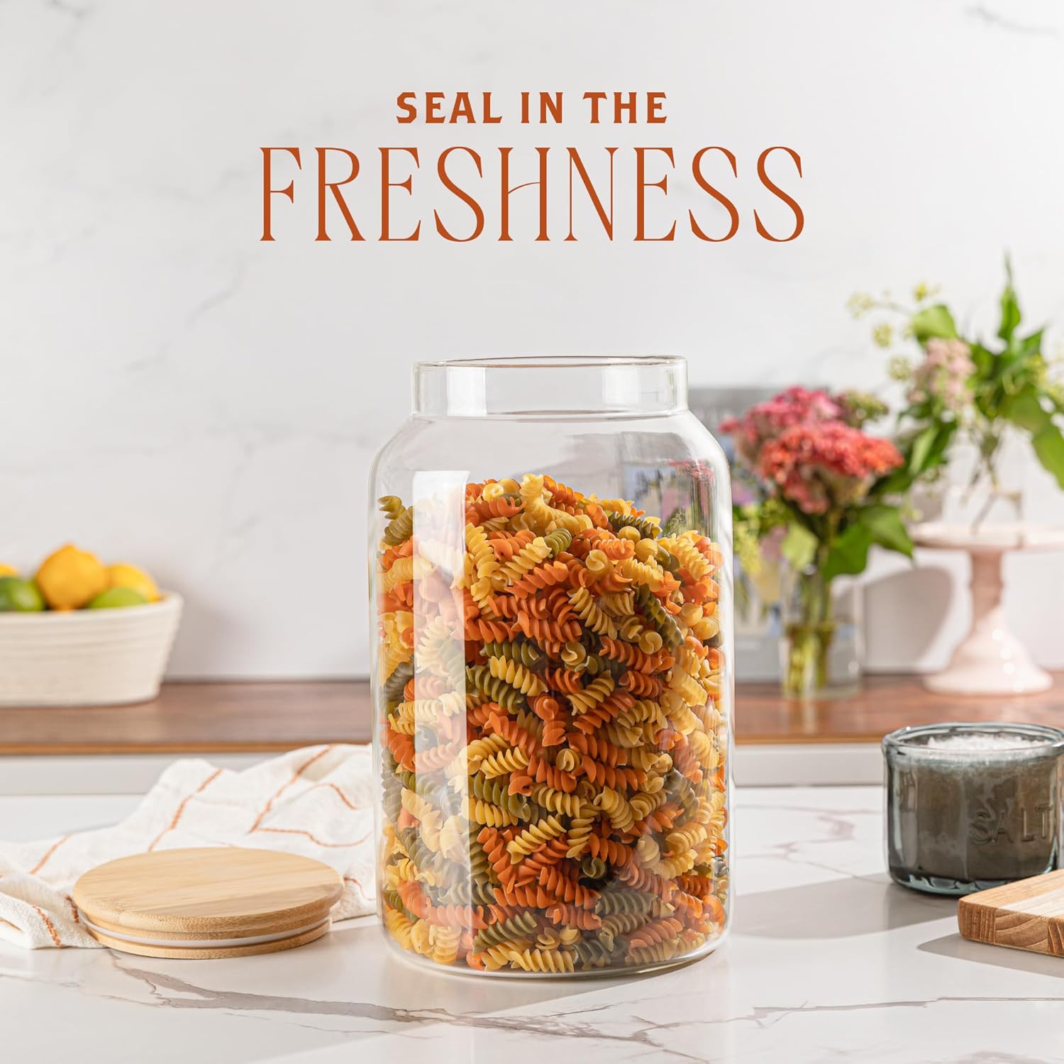 1 Gallon Glass Large Jar with  - Food Storage Jars & Containers reseña y precio