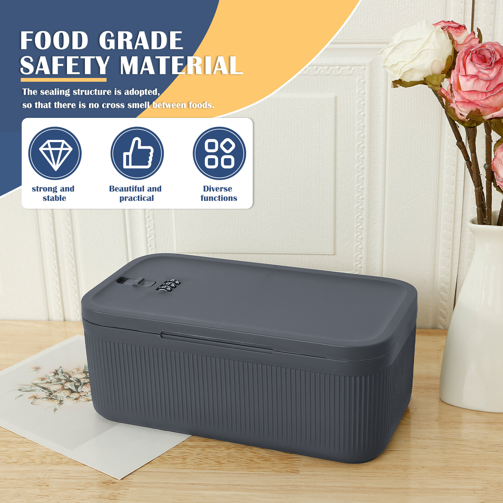 Storage Box with Locker Plasti - Food Storage Locker reseña y precio