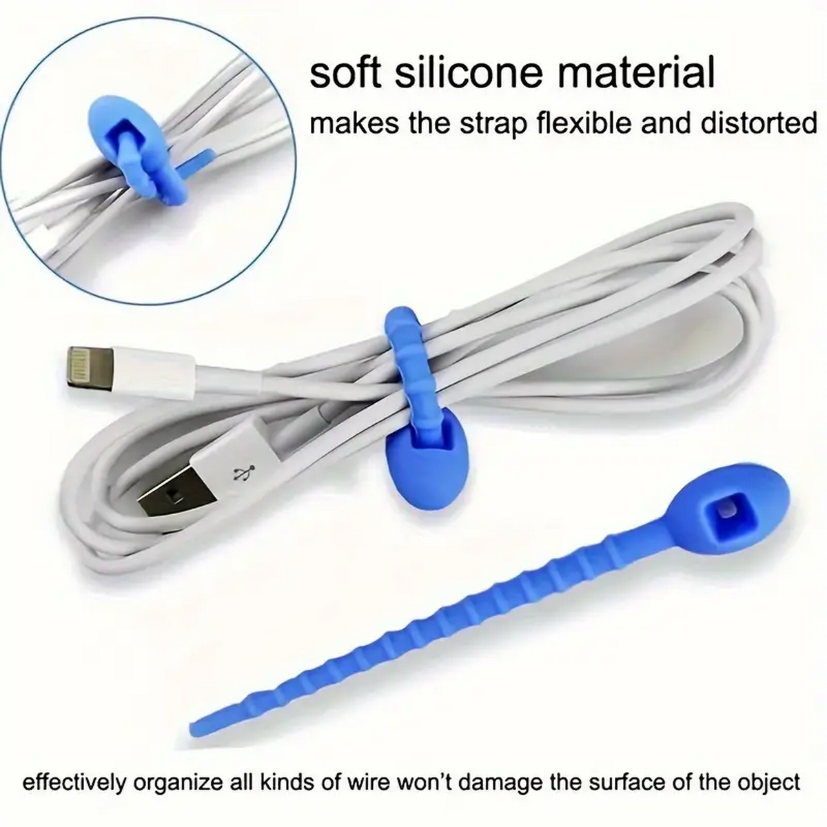 Silicone Reusable Cable Wire O - Food Storage Hot reseña y precio