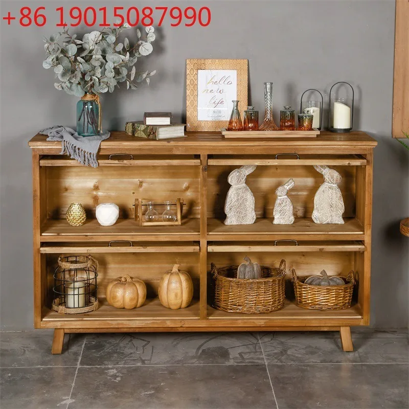 Solid wood double-layer and th - Food Storage Locker reseña y precio