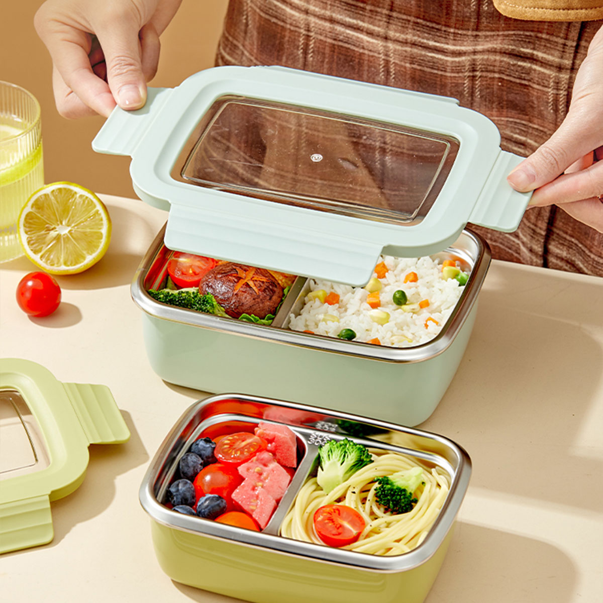 Microwave 304 Stainless Steel  - Food Storage Hot reseña y precio