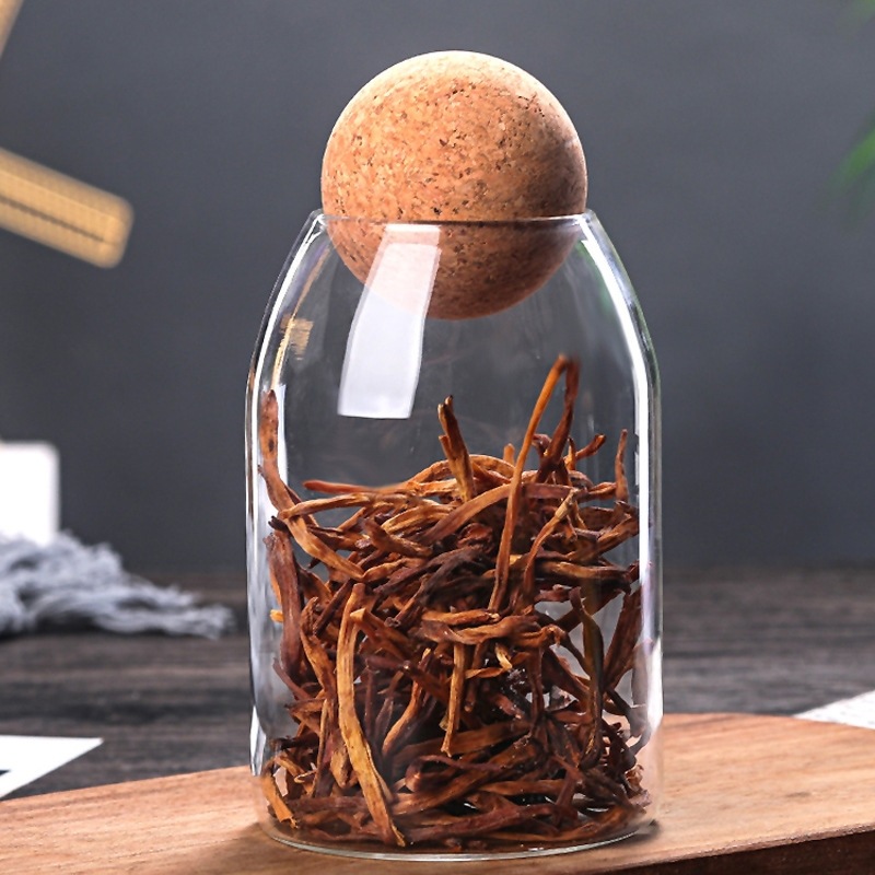 Clear Practical Wood Cork Glas - Food Storage Practices reseña y precio