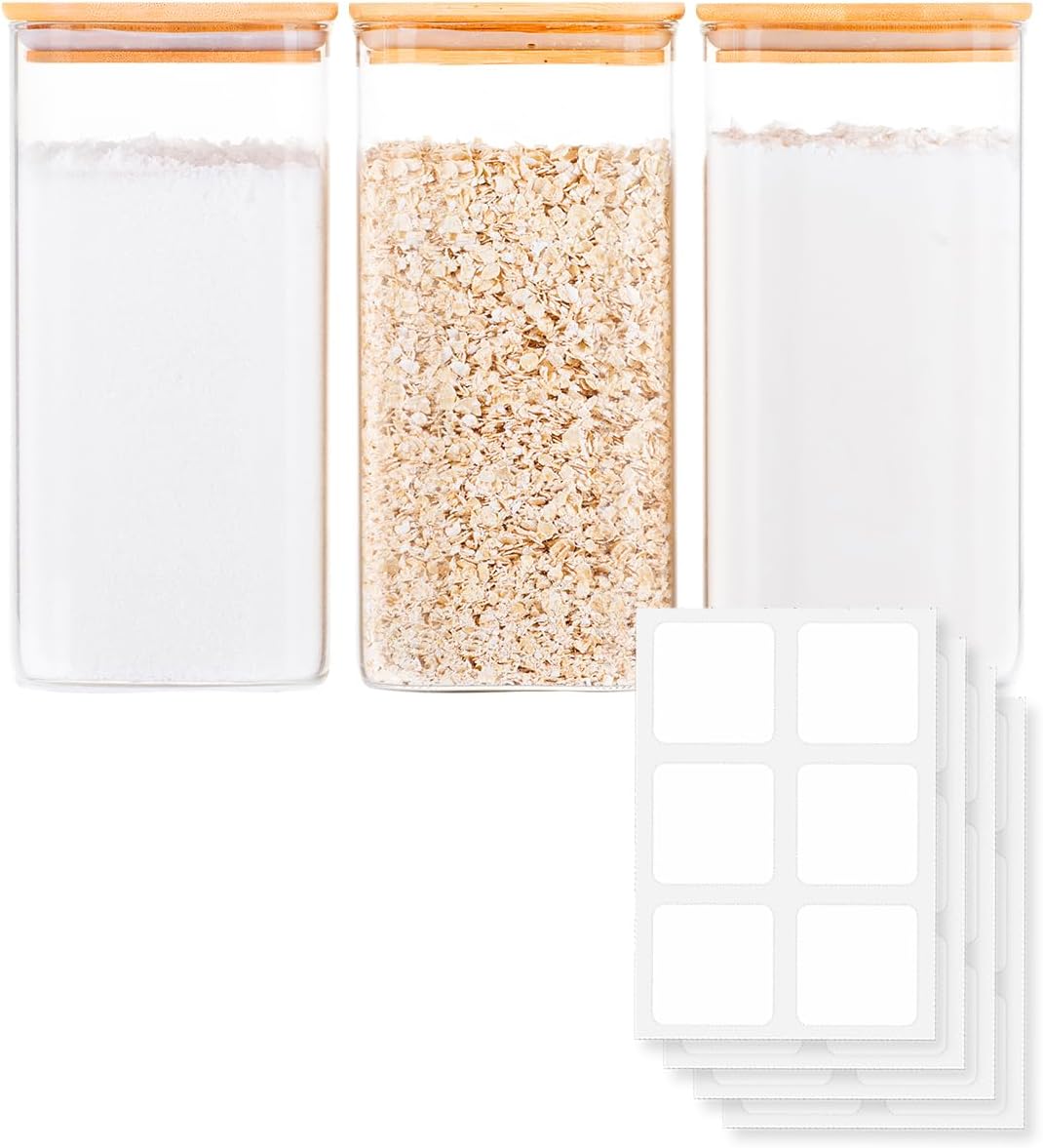 Glass Food Storage Jars with A - Food Storage And Container reseña y precio