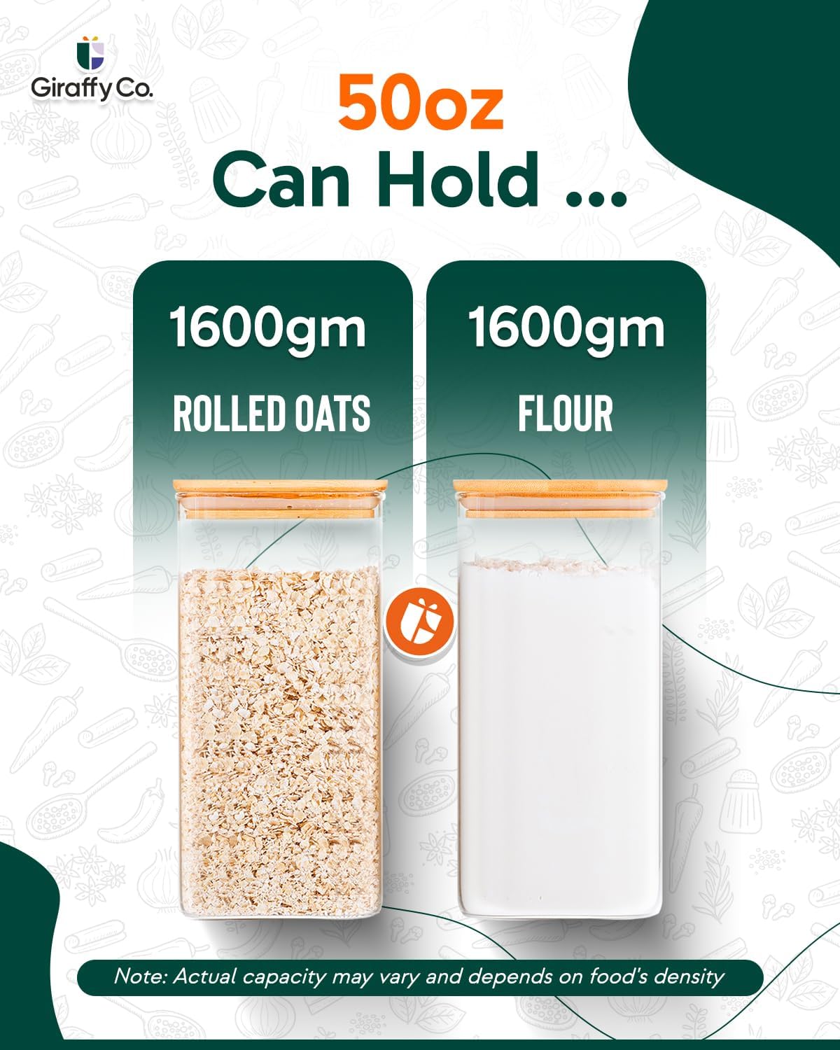 Glass Food Storage Jars with A - Food Storage And Container reseña y precio