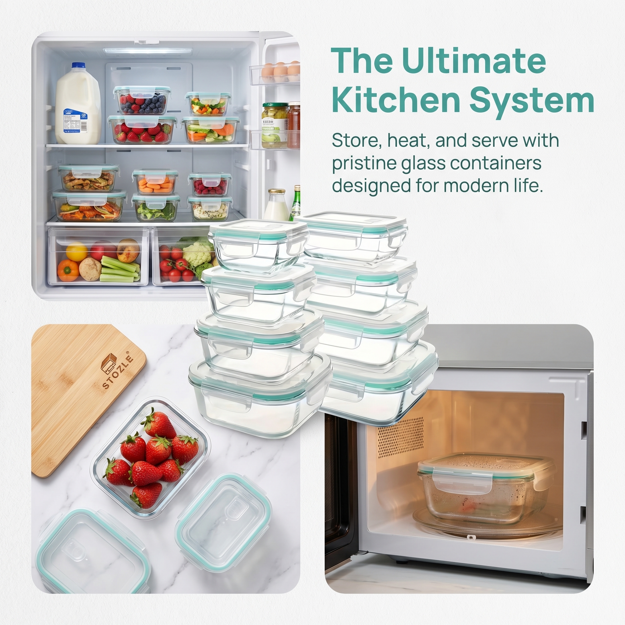 A set of 8 food storage contai - Food Storage And Container reseña y precio