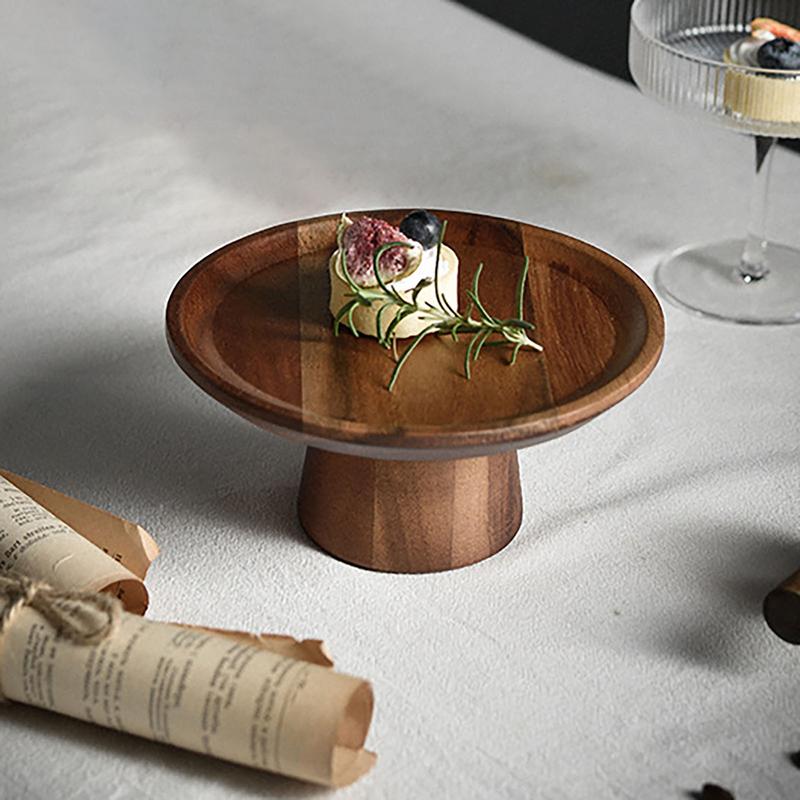 Wooden Cake Plate Footed Refre - Food Storage Practices reseña y precio