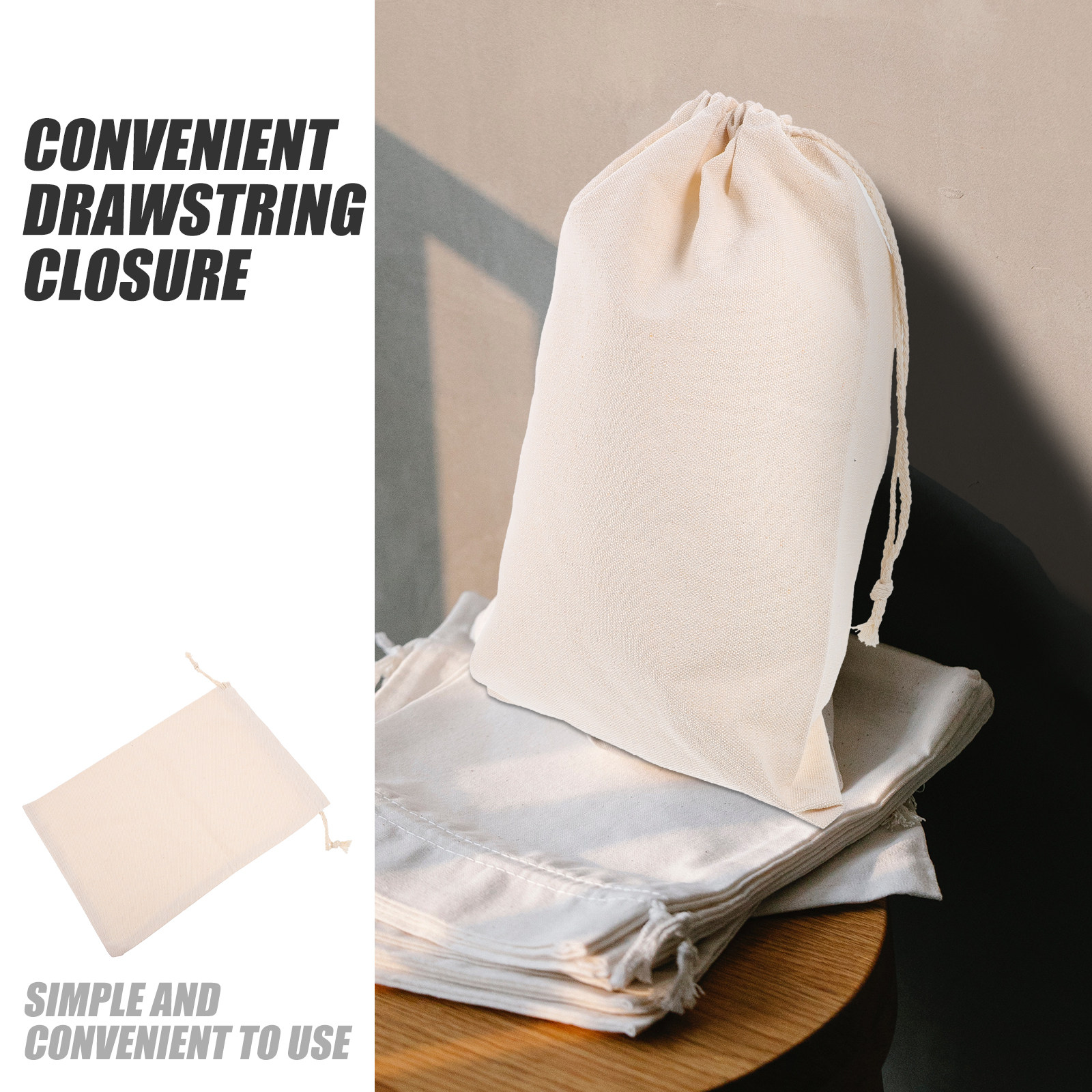 2Pcs Heavy Duty Canvas Produce - Food Storage Roots reseña y precio