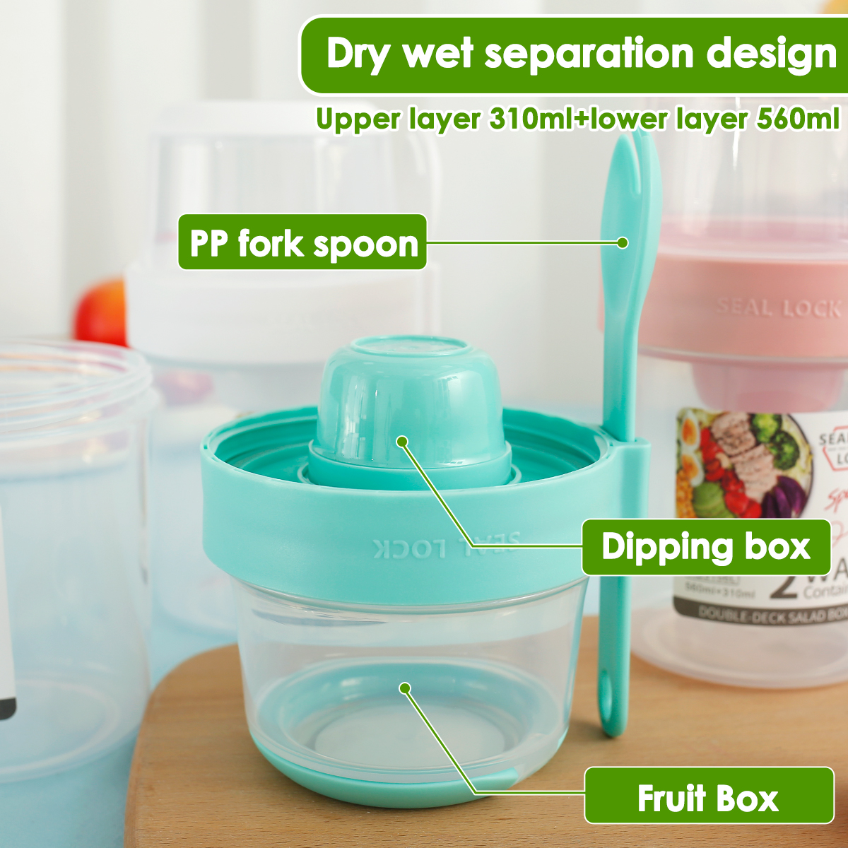 3/2Pcs Double-layer Fresh-keep - Food Storage Yogurt reseña y precio