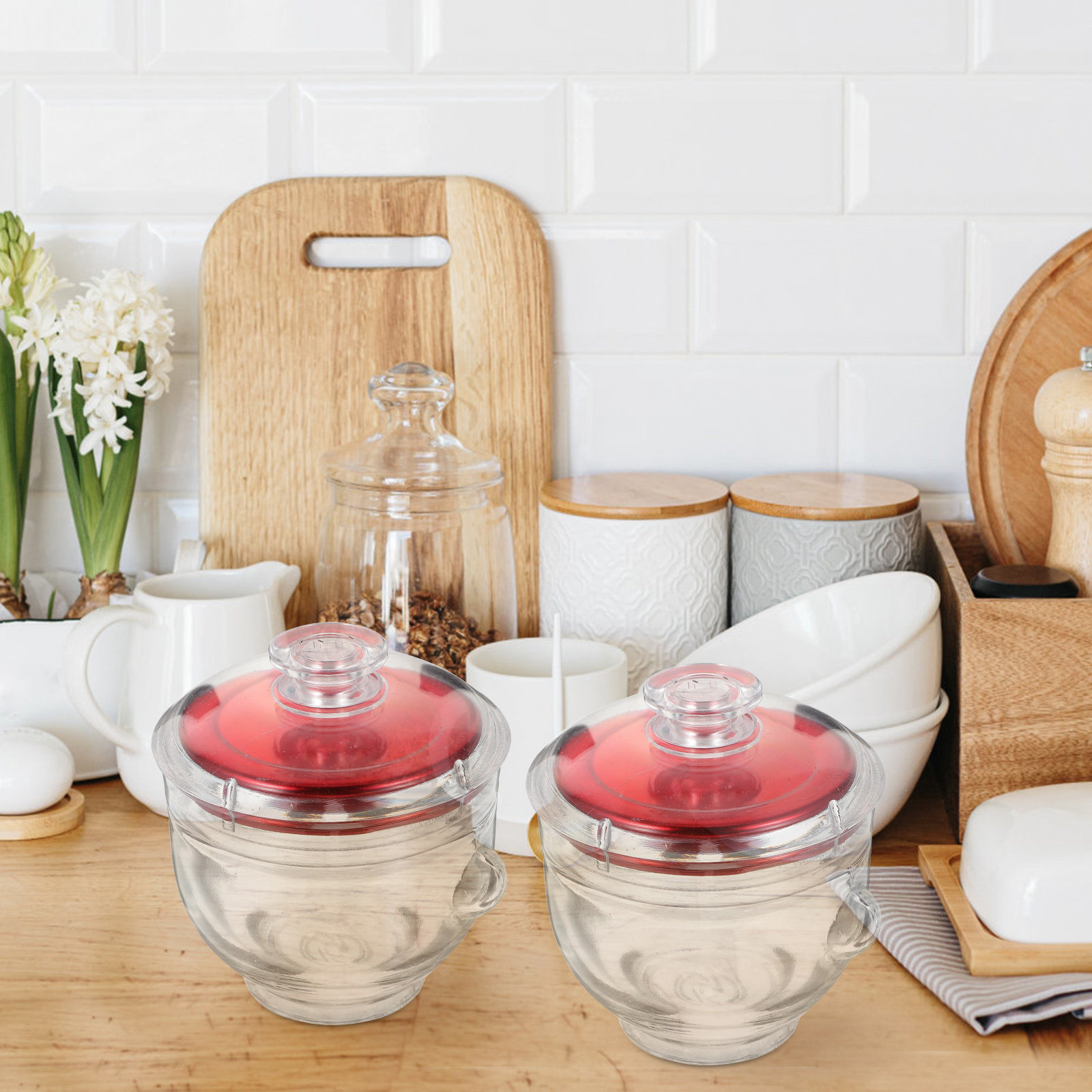 4Pcs Glass Cubilose Bottles Se - Food Storage Jars & Containers reseña y precio