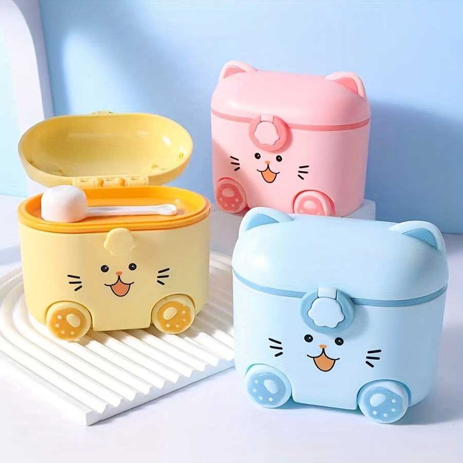Cute Cat Milk Powder Container - Food Storage Locker reseña y precio