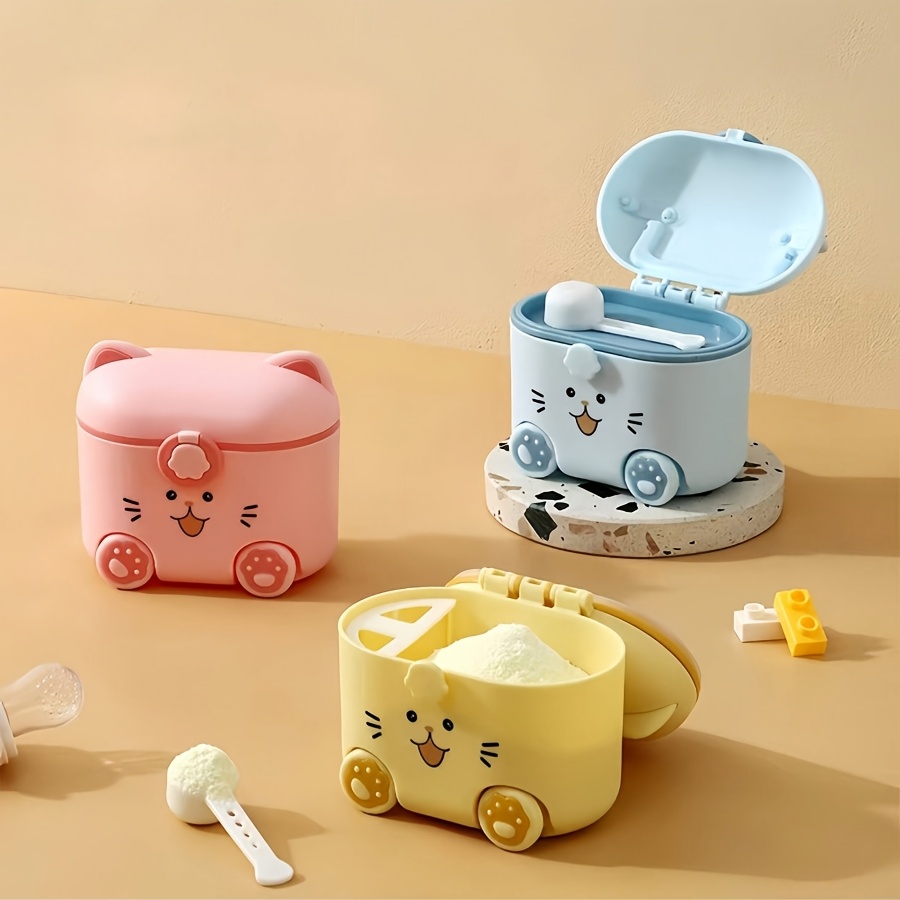 Cute Cat Milk Powder Container - Food Storage Locker reseña y precio