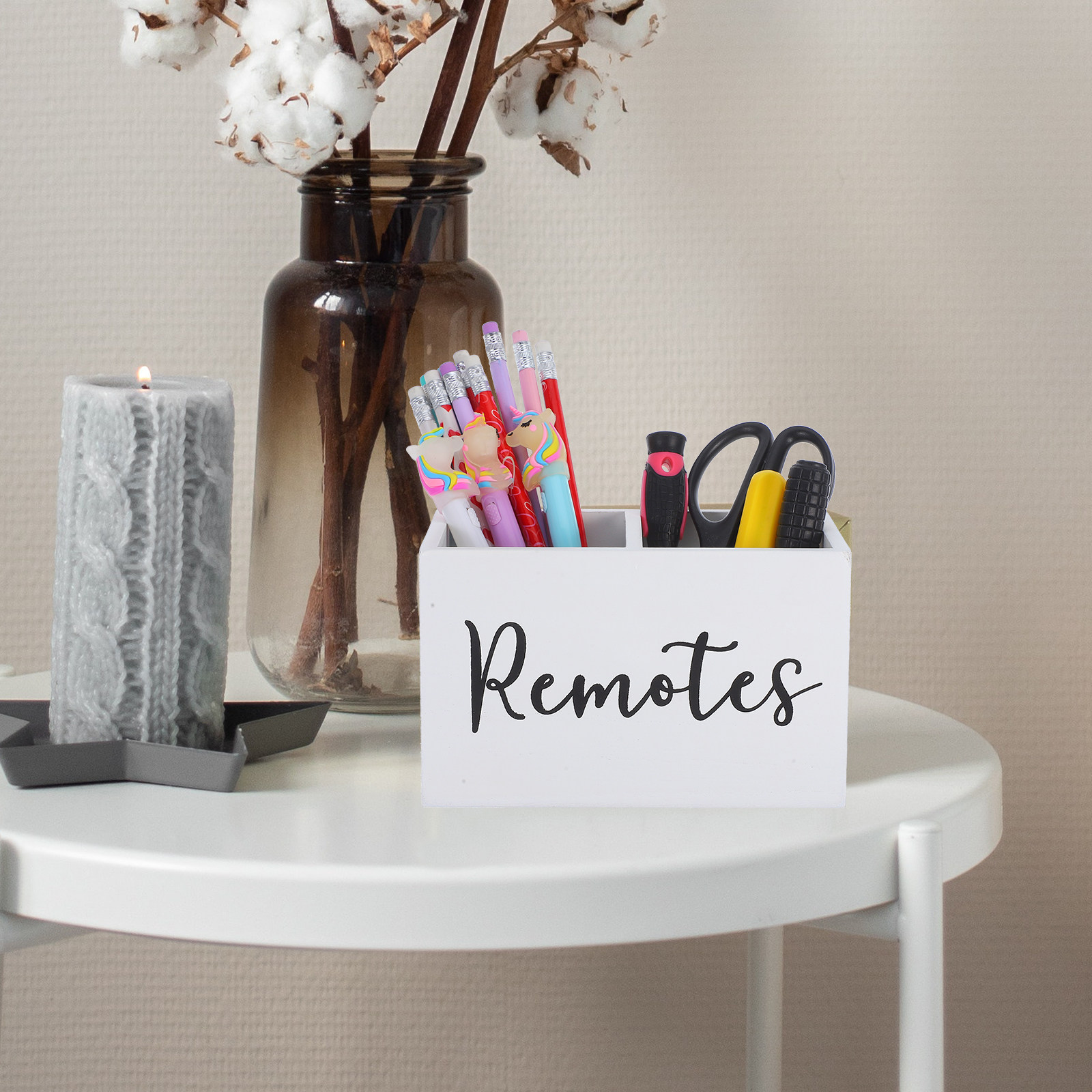 Rustic Wood Remote Control Hol - Food Storage In Room reseña y precio