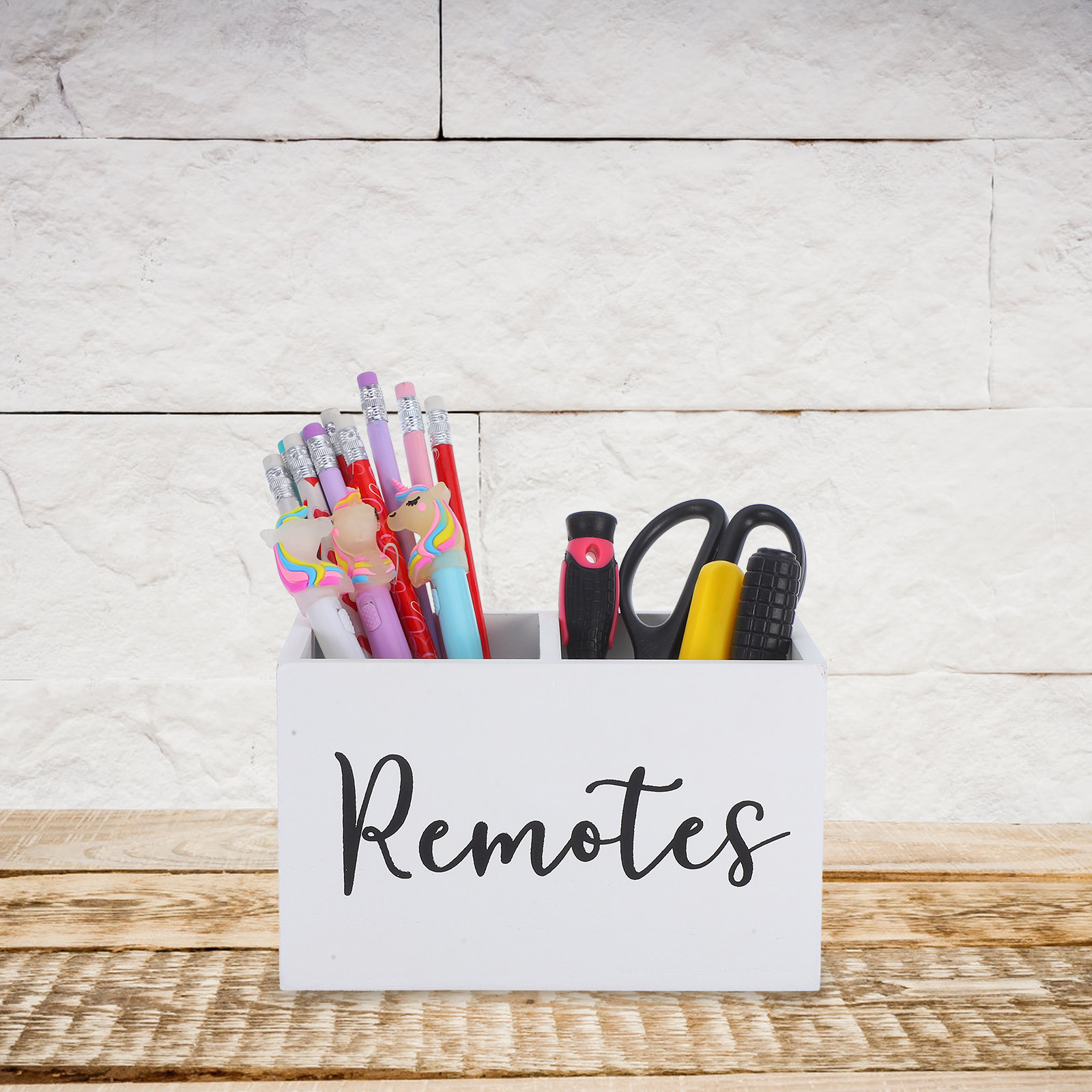 Rustic Wood Remote Control Hol - Food Storage In Room reseña y precio