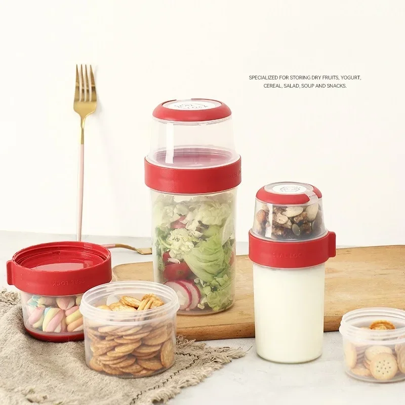 Double-layer Sealed Compartmen - Food Storage Yogurt reseña y precio