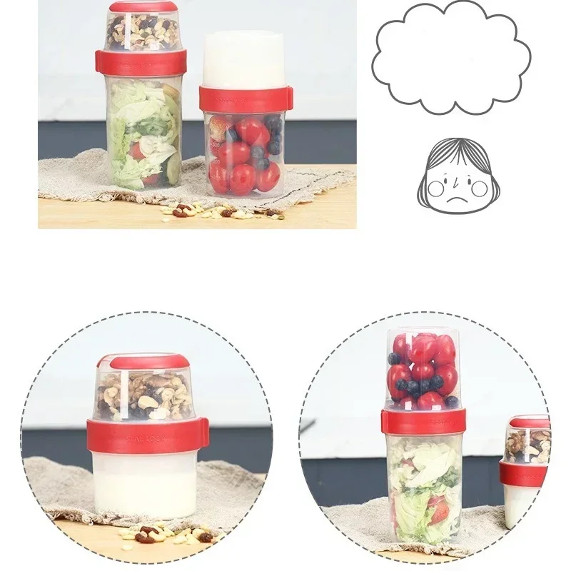 Double-layer Sealed Compartmen - Food Storage Yogurt reseña y precio