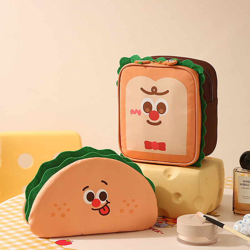 Taco and Toast-Shaped Makeup B - Food Storage Practices reseña y precio
