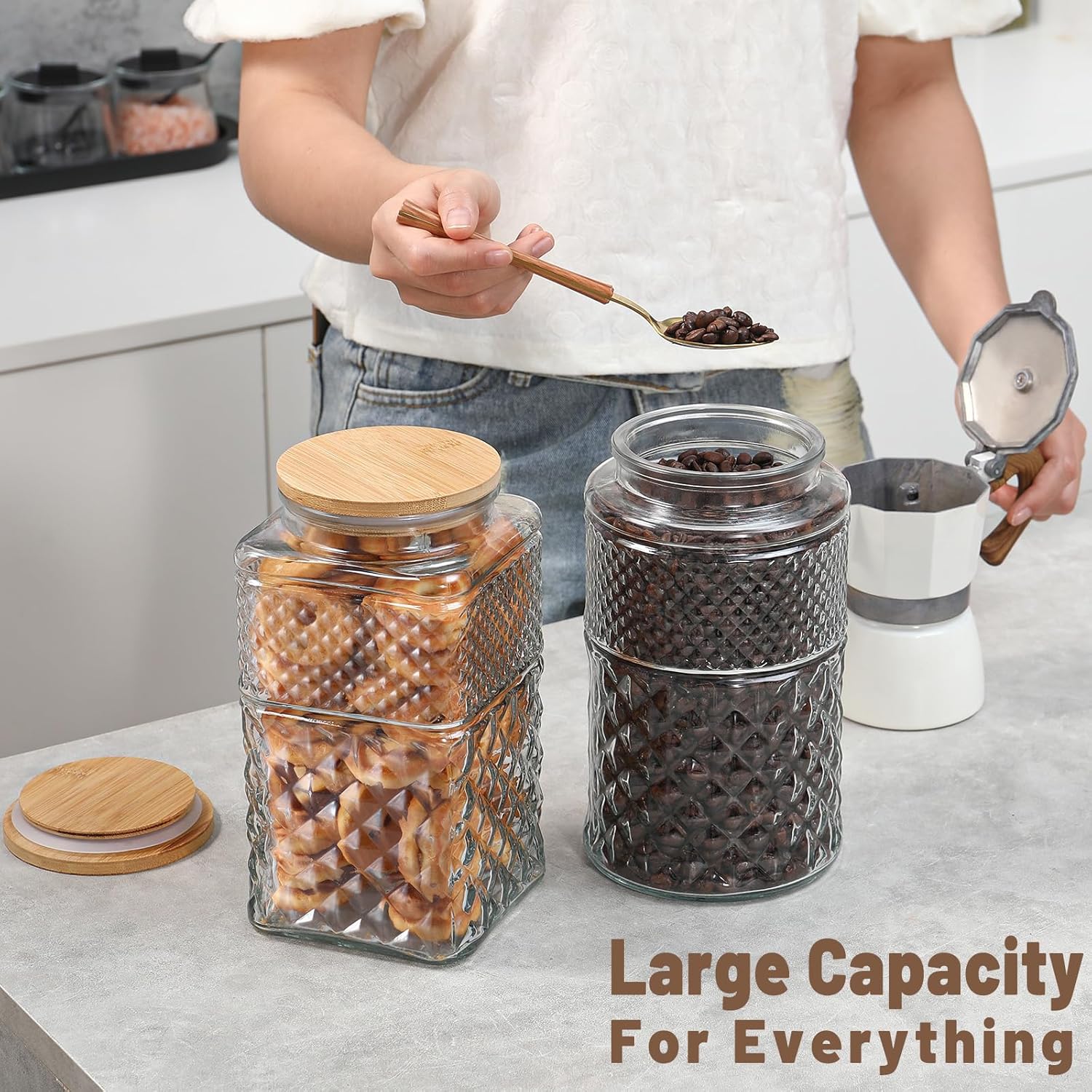0.7Gallon/2600ml Glass Cookie  - Food Storage Jars & Containers reseña y precio