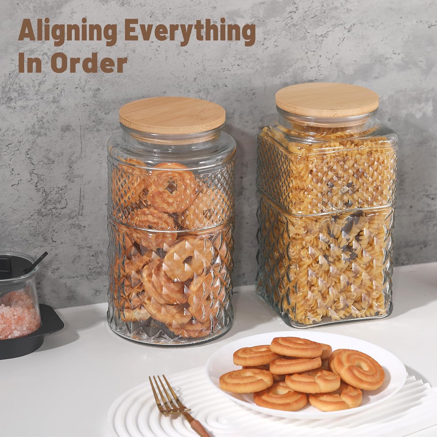 0.7Gallon/2600ml Glass Cookie  - Food Storage Jars & Containers reseña y precio