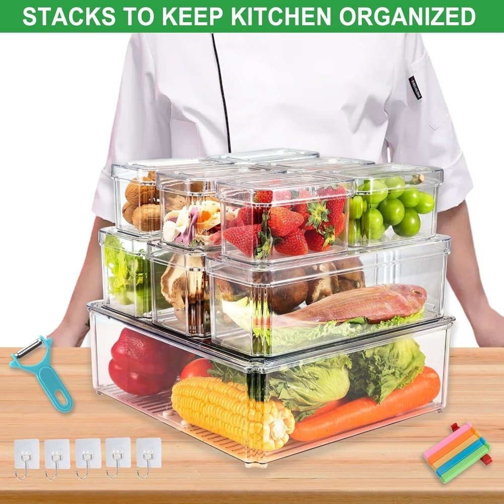 Practical Transparent Fridge O - Food Storage Practices reseña y precio