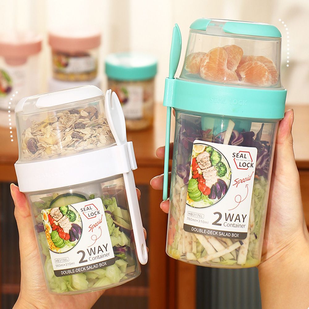 Double-layer Fresh-keeping Box - Food Storage Yogurt reseña y precio