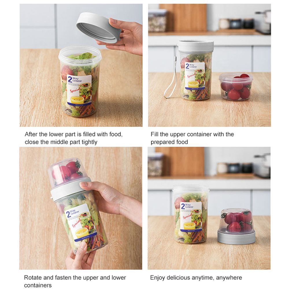 Double-layer Fresh-keeping Box - Food Storage Yogurt reseña y precio