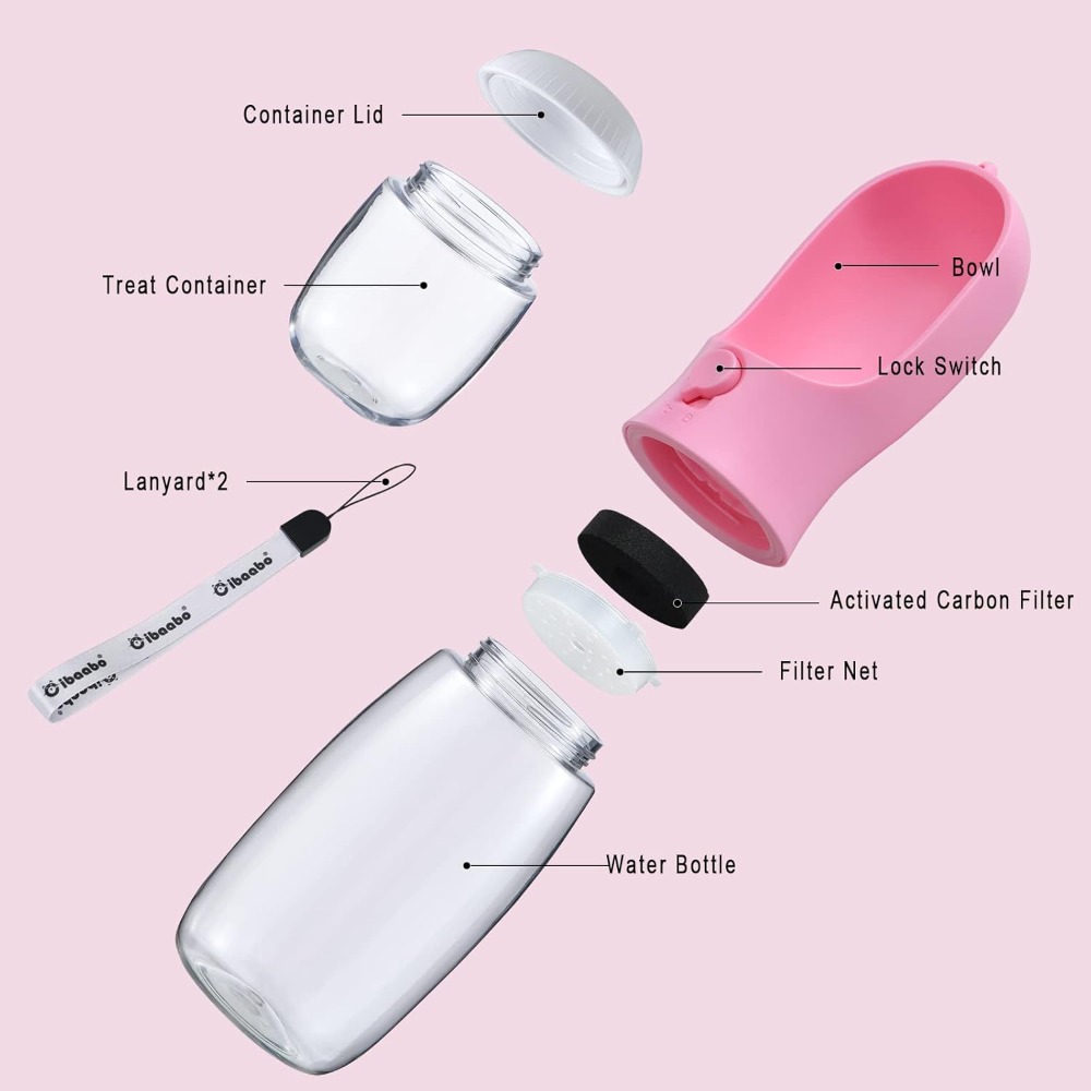 Dog Water Bottle with Food Con - Food Storage Necessities reseña y precio